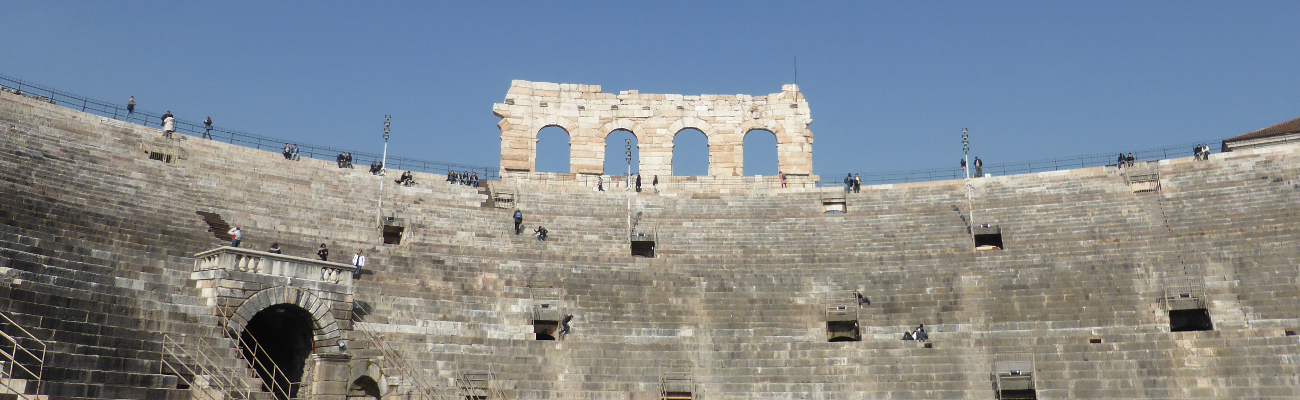 Roman amphitheatre, Piazza Bra, Verona